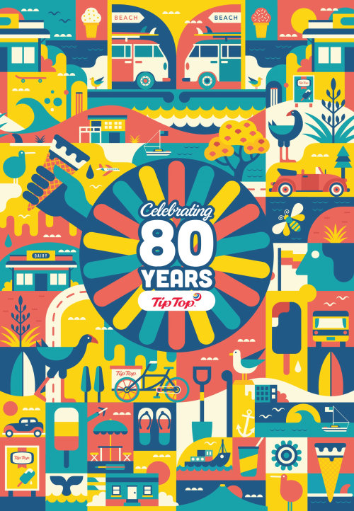 Graphic 80 years poster
