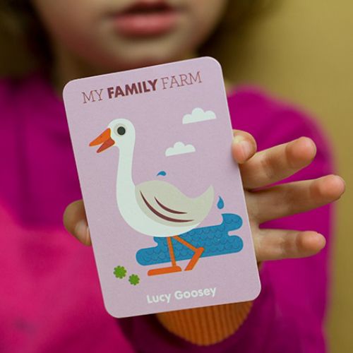 Duck art on card