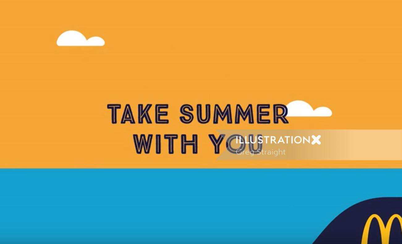 Leve o verão com você por Mcdonald Animation