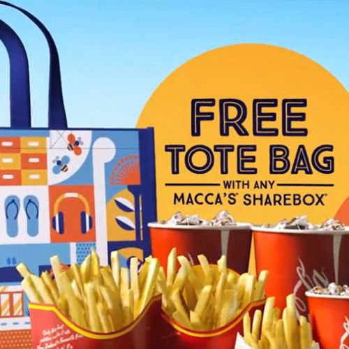 Animation Ad of Mcdonald free tote bag 