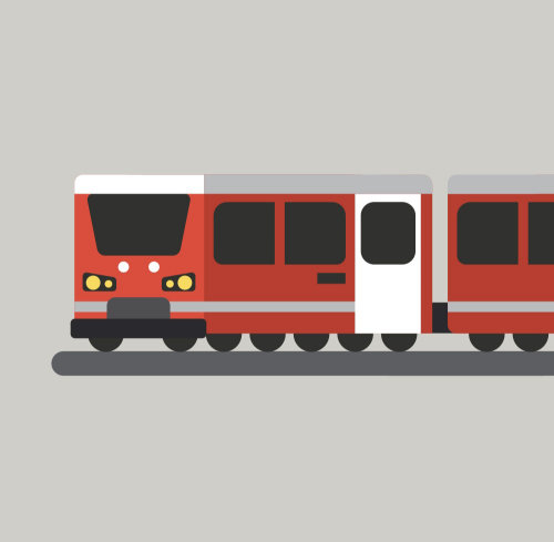 Transport running train
