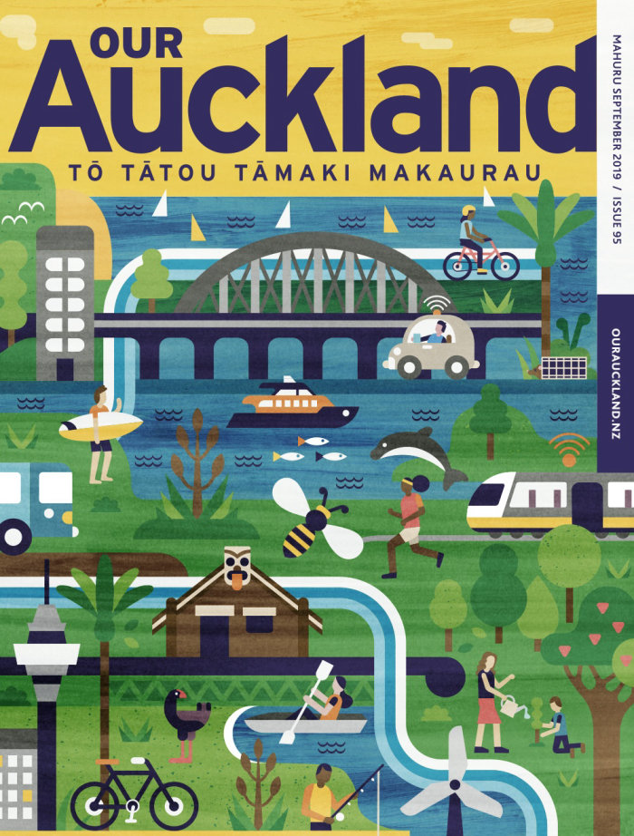 Our Auckland lettering illustration
