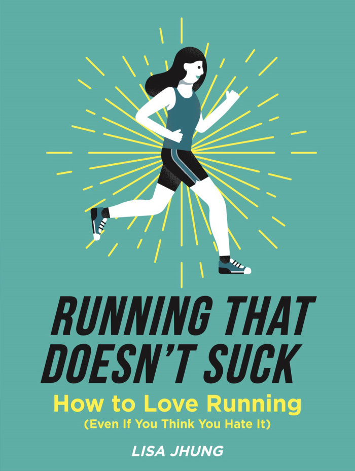 Illustration de lettrage de courir qui ne suce pas