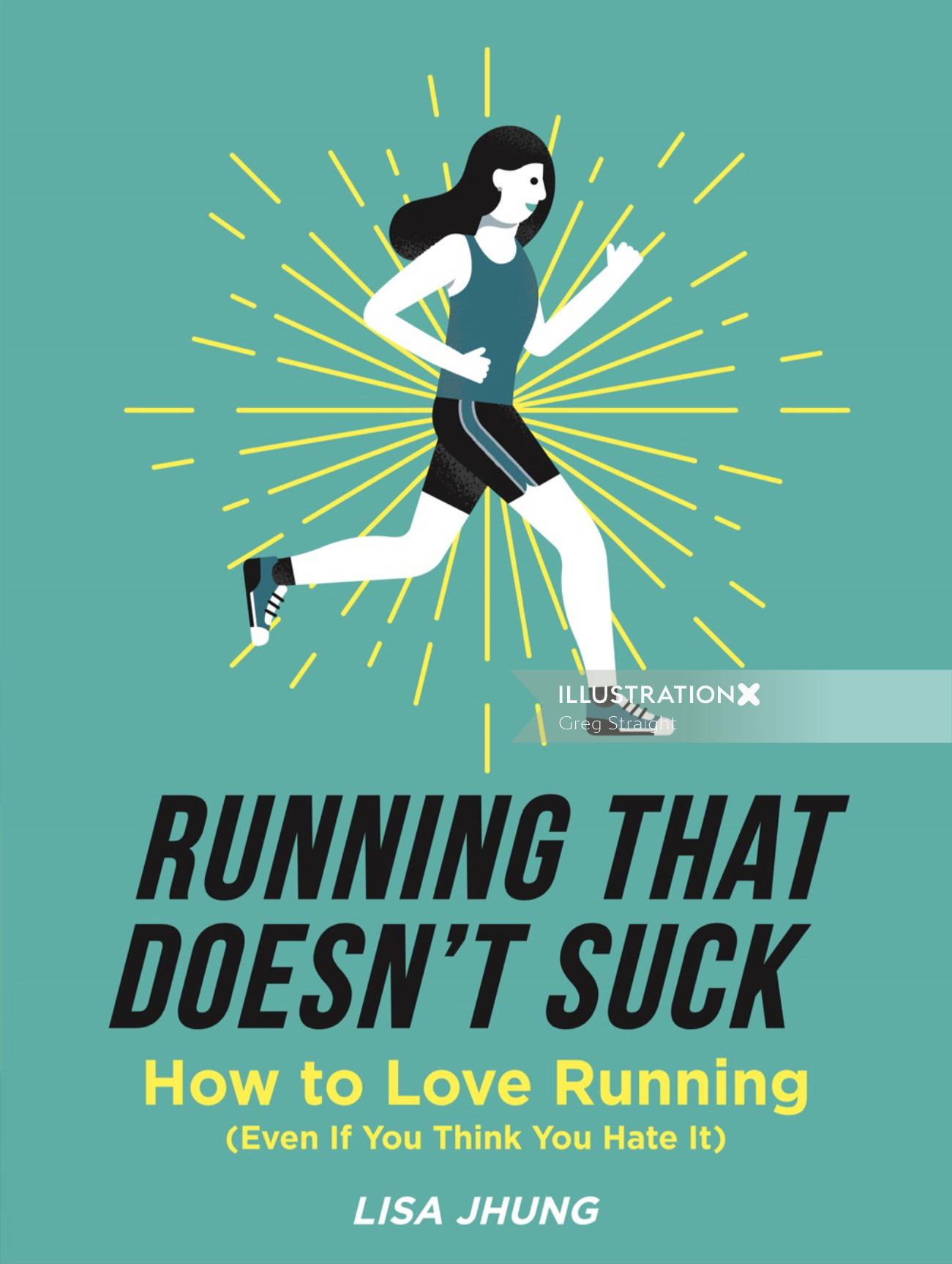 Lettering illustration of Running that Doesn't Suck