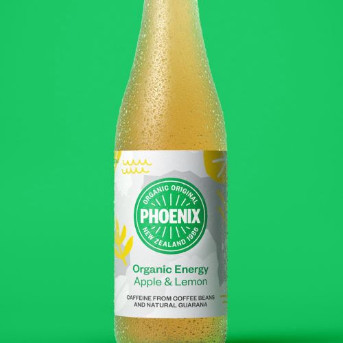 Phoenix Organic,  Apple & Lemon flavor Energy drink 