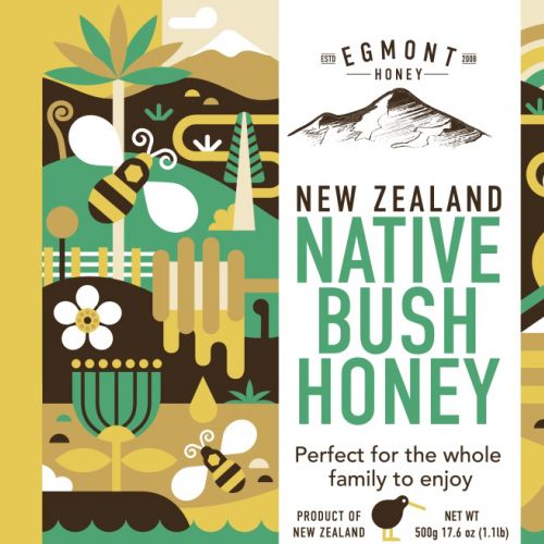 Advertising illustration of Native Bush Honey 