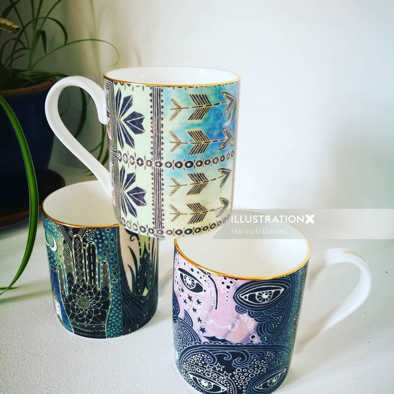 Decorative mugs

