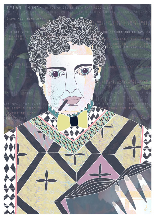 portrait of Dylan Thomas 
