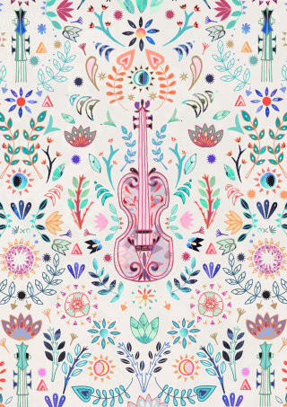Art décoratif du violon