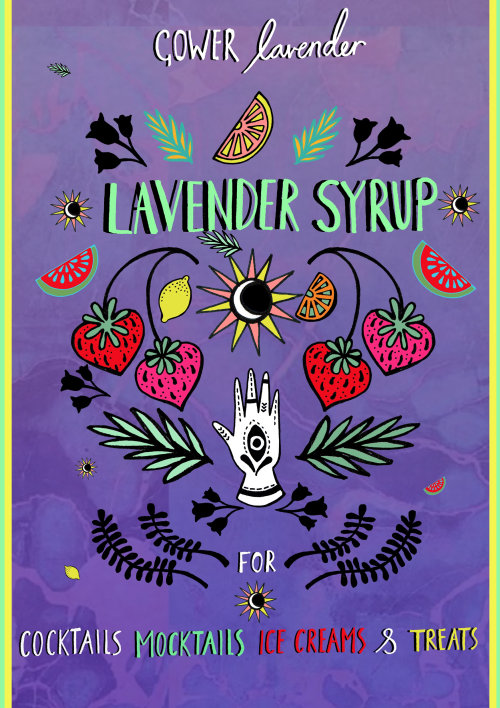 Calligraphy of Lavender Syrup