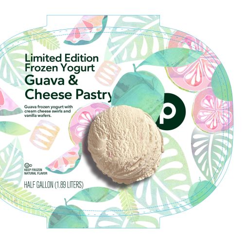 Limited edition frozen yogurt tub with guava and cheese pastry flavor by Hannah Davies