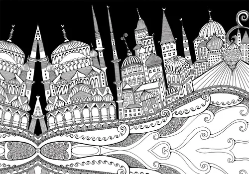 Conceptual illustration of Istanbul