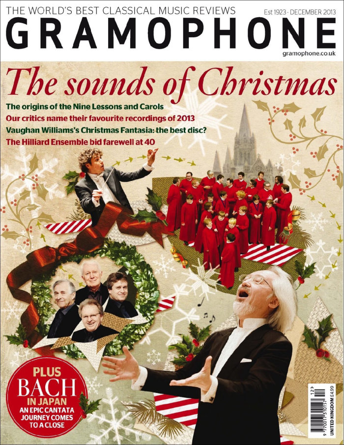 The sounds of Christmas illustration for Gramophone Magazine