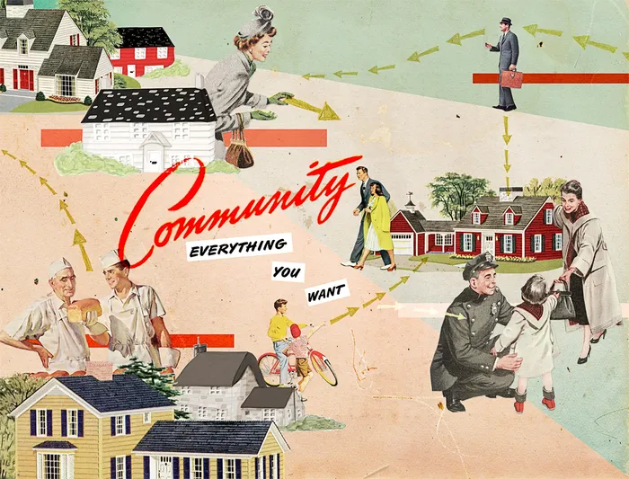 Community everything you want collage art 