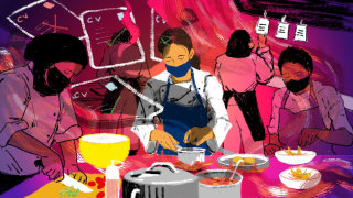 El impacto de la pandemia en las mujeres en un restaurante de Londres