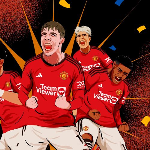 Retratos de jugadores de fútbol del Manchester United