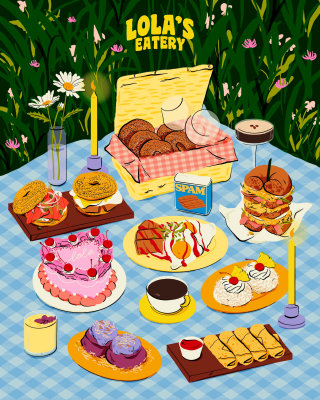 A food illustration of Lola's Eatery