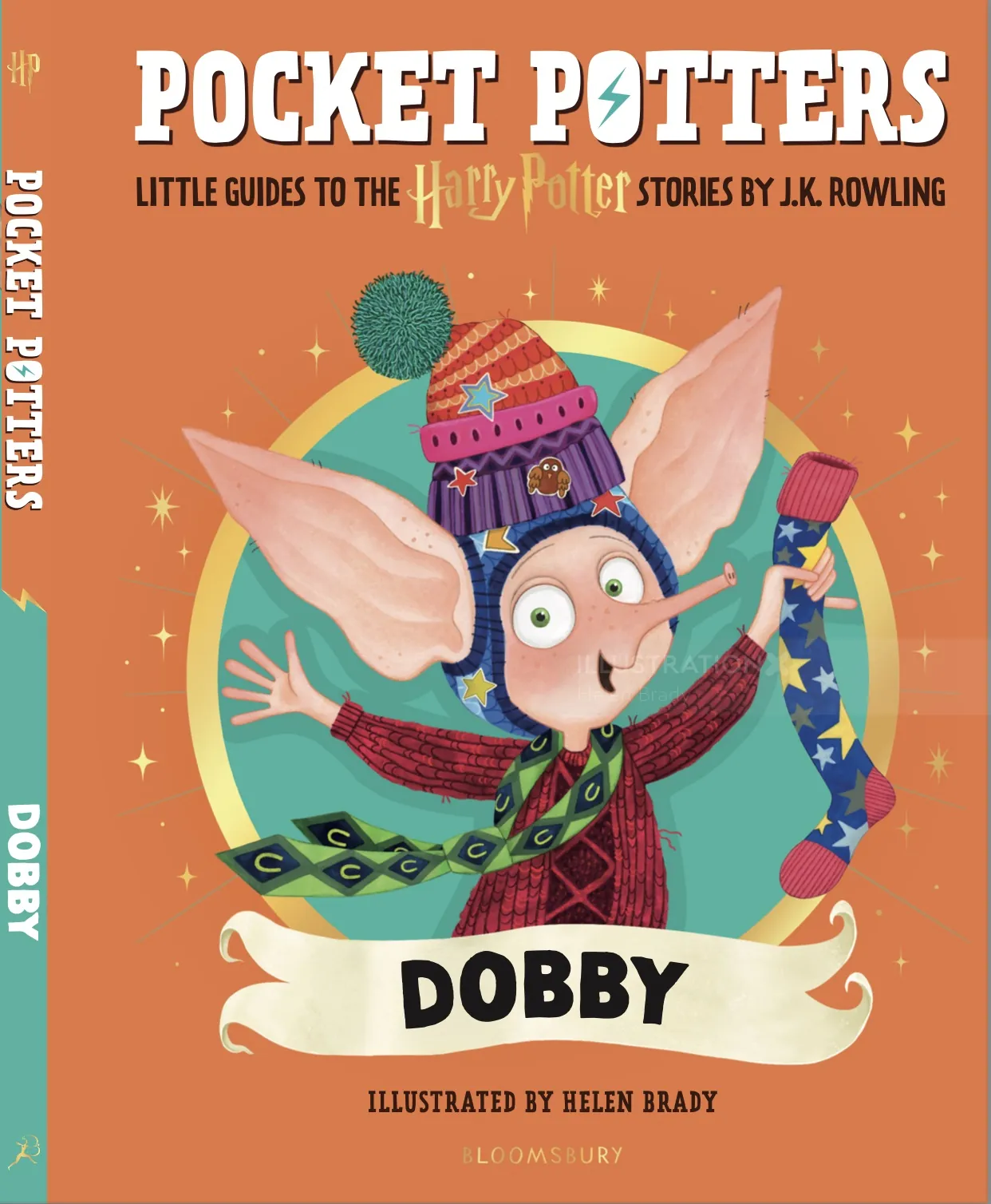 Dobby the house-elf illustration from Pocket Potters by Helen Brady