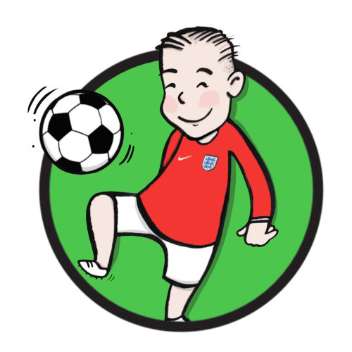 サッカー選手のデジタル絵画