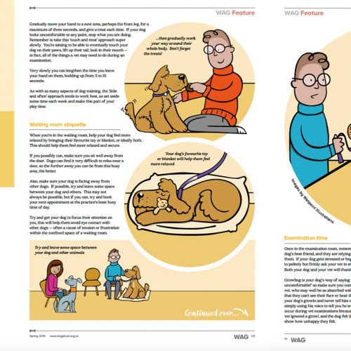 Editorial illustration of dogs trust 