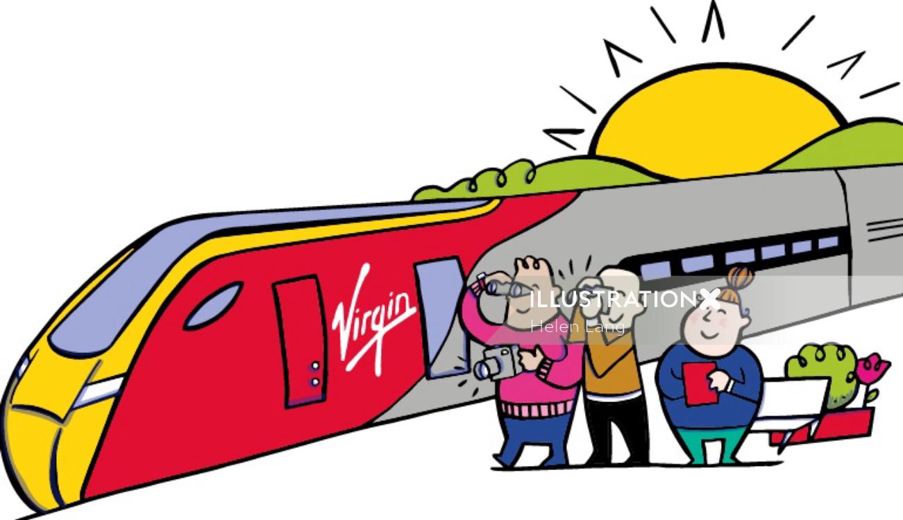 Illustration for Virgin Trains