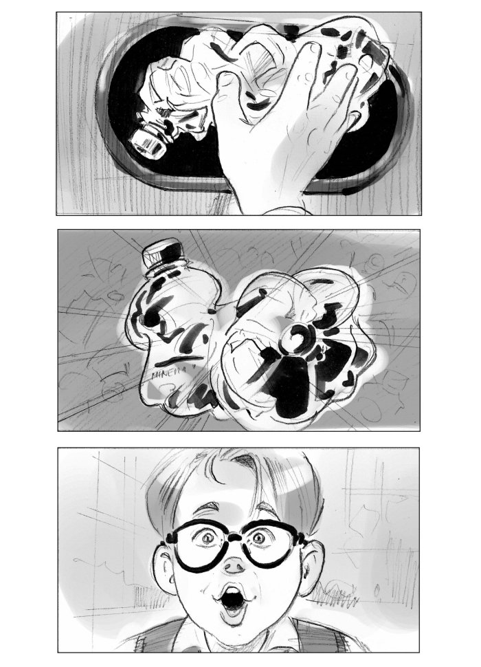 铅笔素描的垃圾