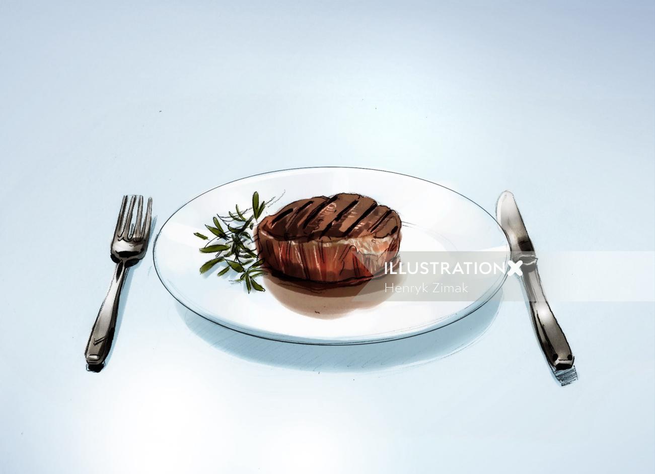 Food illustration by Henry Zimak