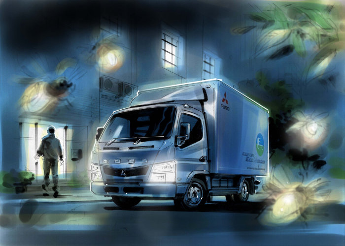 Illustration de transport du camion de livraison