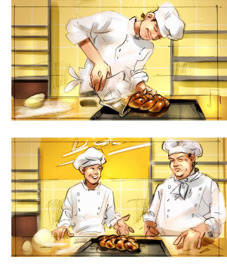 Ilustração do chef 