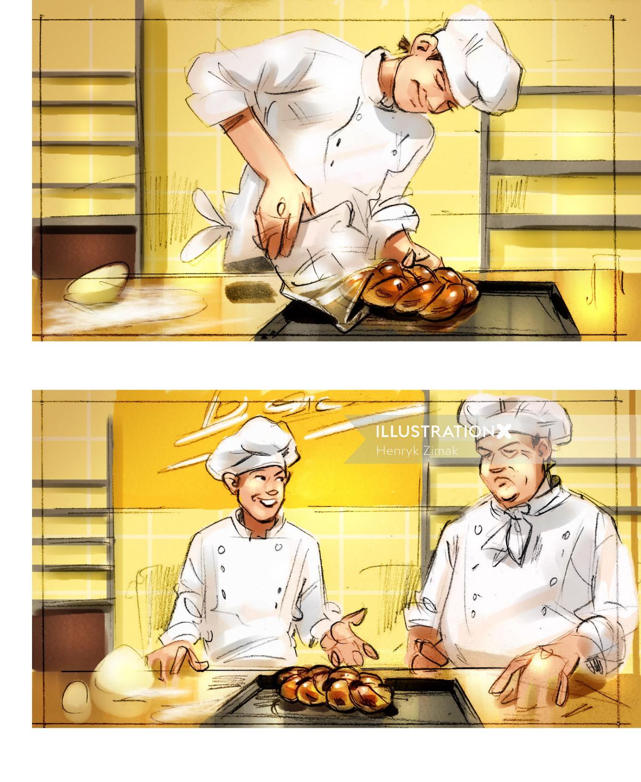 Illustration of chef 