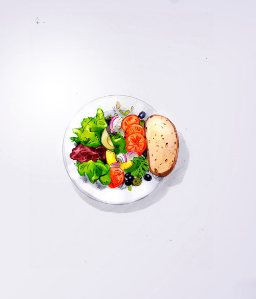 illustration of Caesar Salad