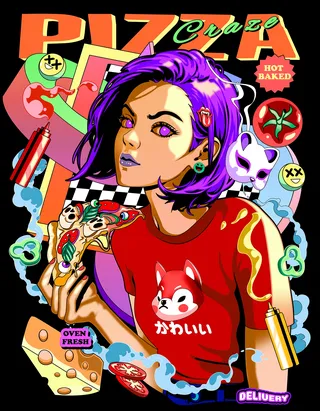 Retro Pop Art meets modern food culture