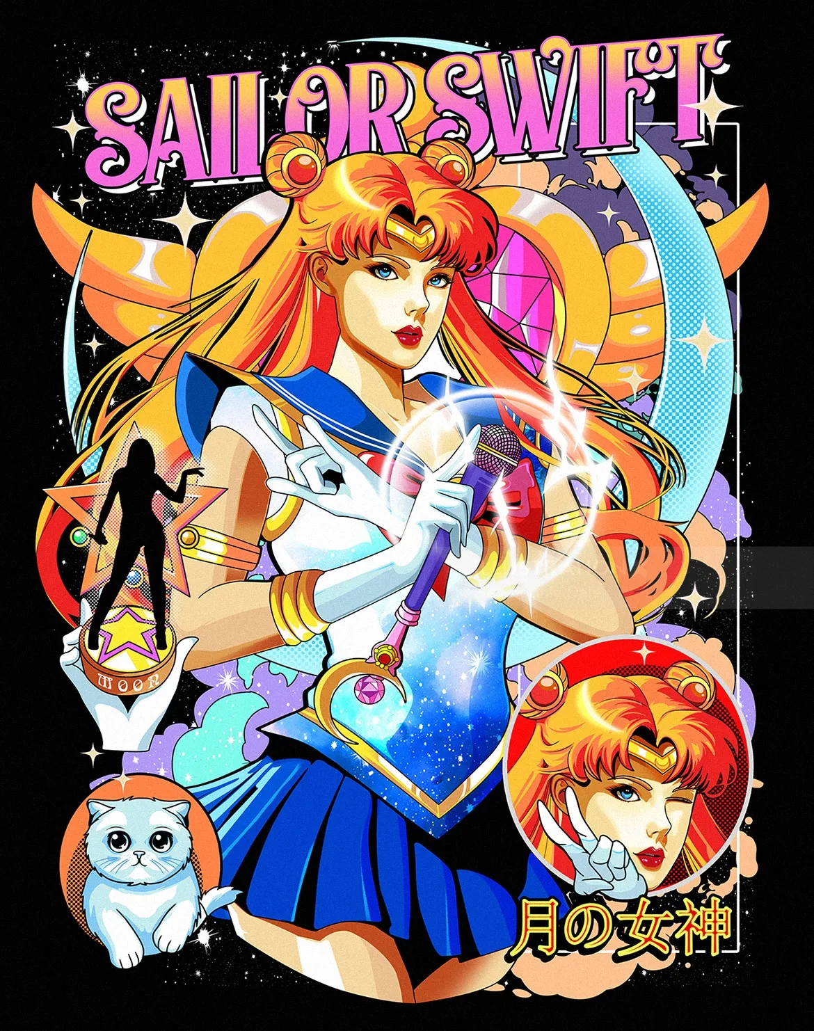 Pop star Taylor Swift reimagined as Sailor Moon for ad campaign