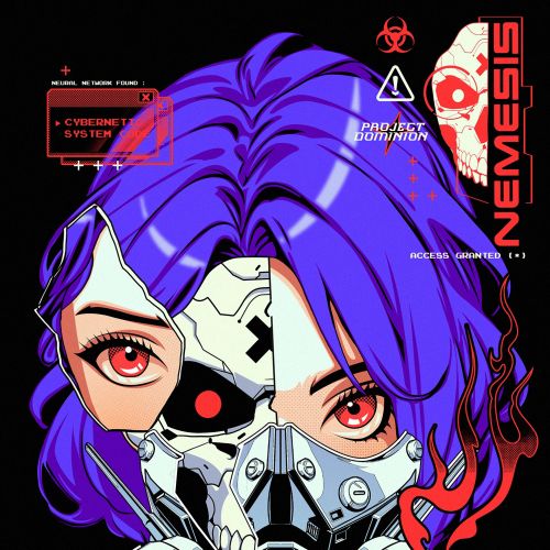 Cyberpunk cybernetic girl design