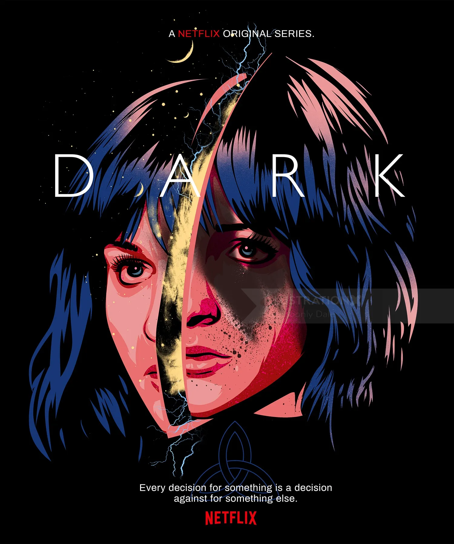 Concept art for DARK Netflix Germany wall mural