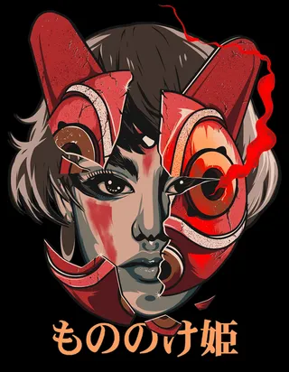 Fan art inspired by Princess Mononoke