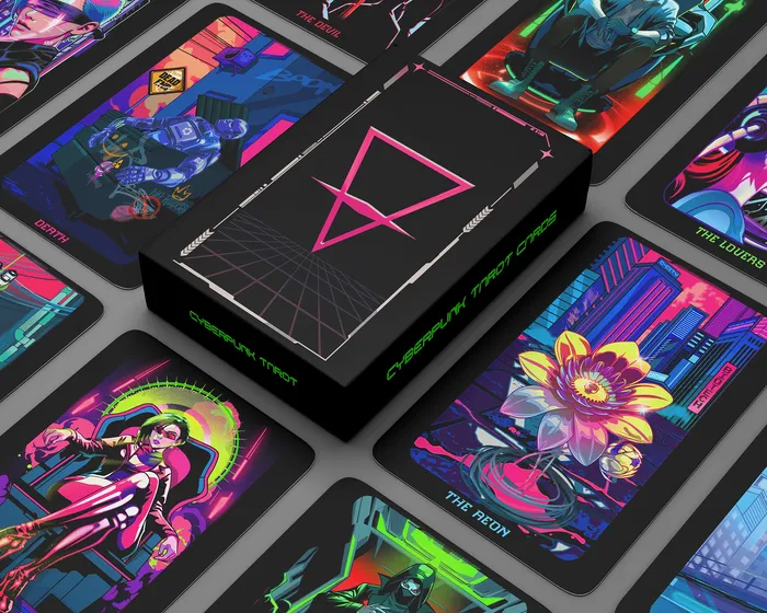 Cyberpunk Tarot Cards Deck