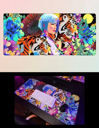 Pop Surrealism desktop wallpaper featuring wildlife art