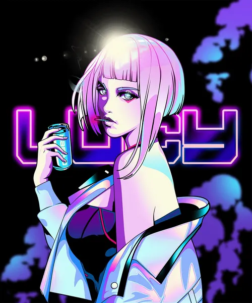 Lucy from Cyberpunk: Edgerunners fan art