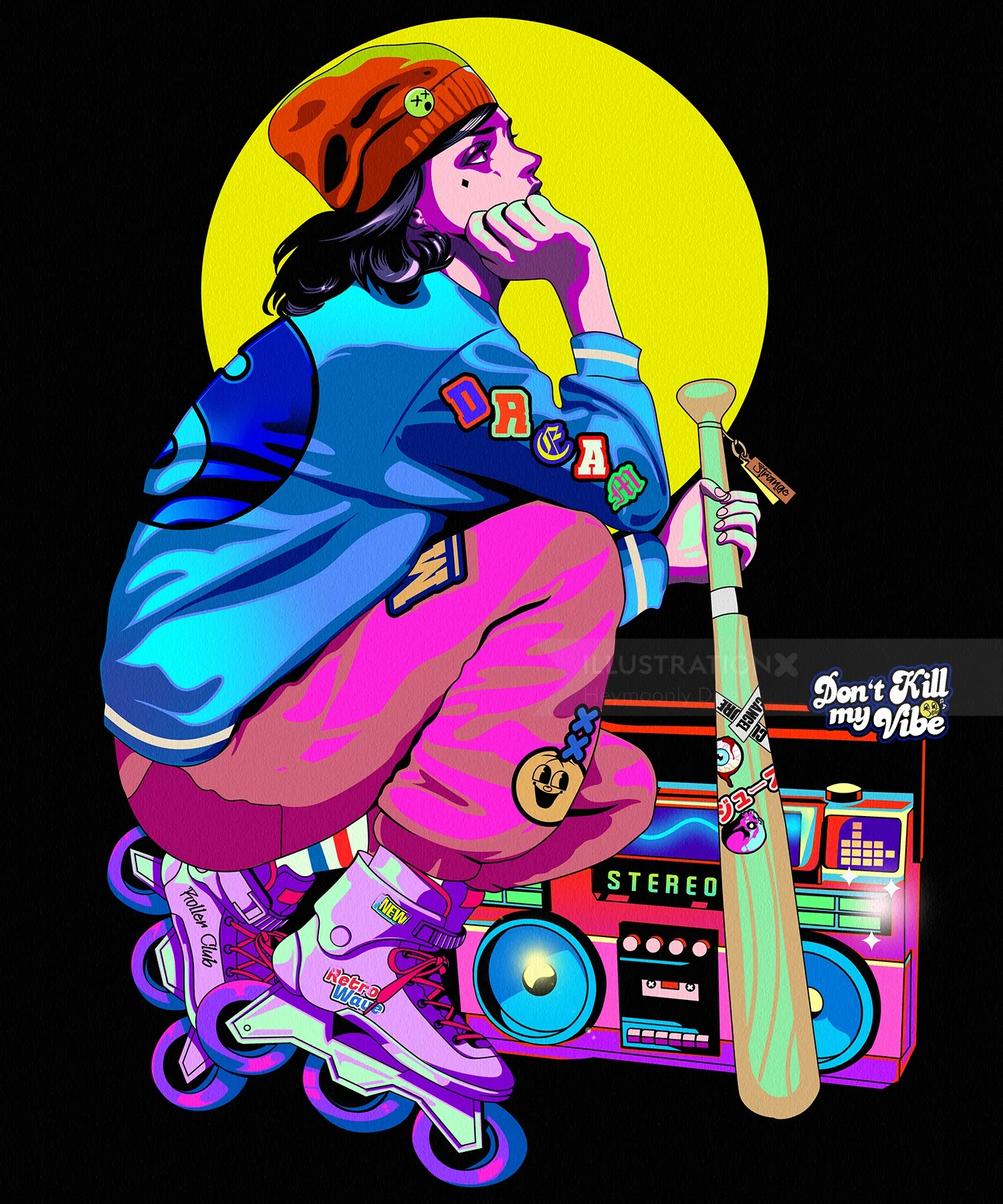 1980s retro girl aesthetic – fashion and style vibes