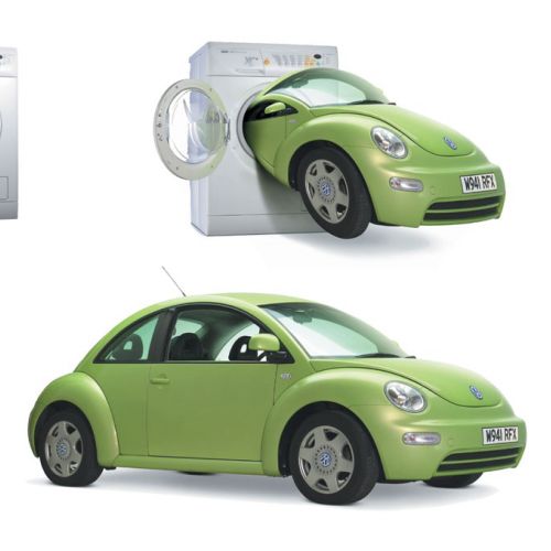 Transport illustration of VW Beetle