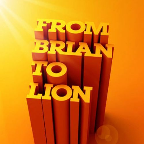 Lettering art of from brain to lion 