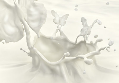 Art CGI du lait de papillon