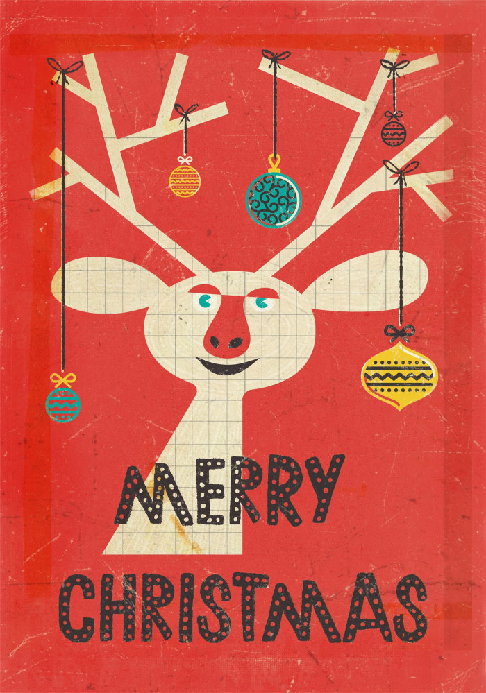 Reindeer merry christmas
