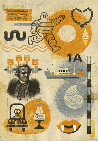 Ilustración del concepto de collage de Whitby