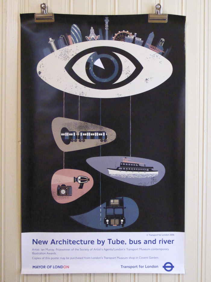 Poster design of Ian Murray wins in Transport Museum contemporary illustrations Awards