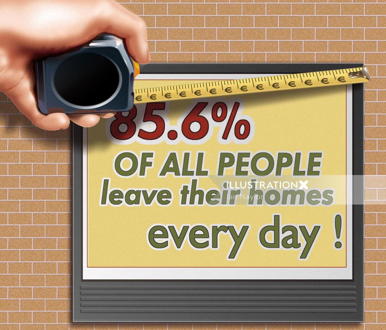 L&#39;art contemporain de 85,6% des personnes quittent la maison quotidiennement