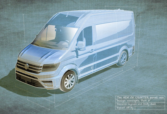 3D illustration of Compact van 