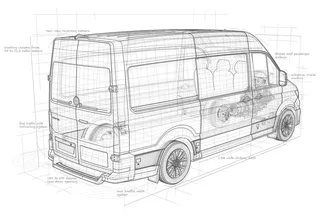 Line architecture of van 