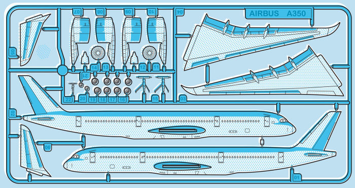 Illustration technique de l&#39;avion